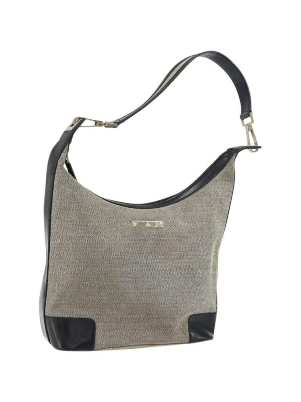 GUCCI Shoulder Bag Canvas Gray Gold 001 4204